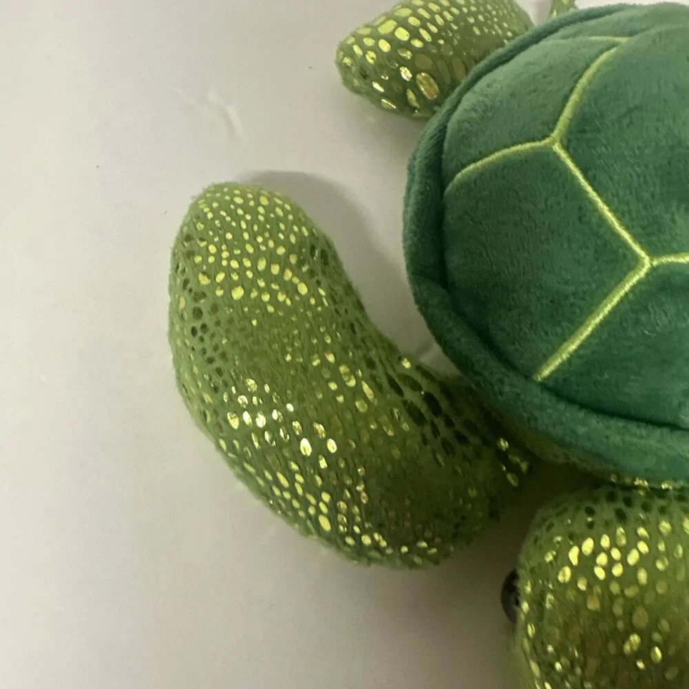 Wild Republic Sea Turtle Plush Stuffed Animal Sea Critters 7” Green- Preowned